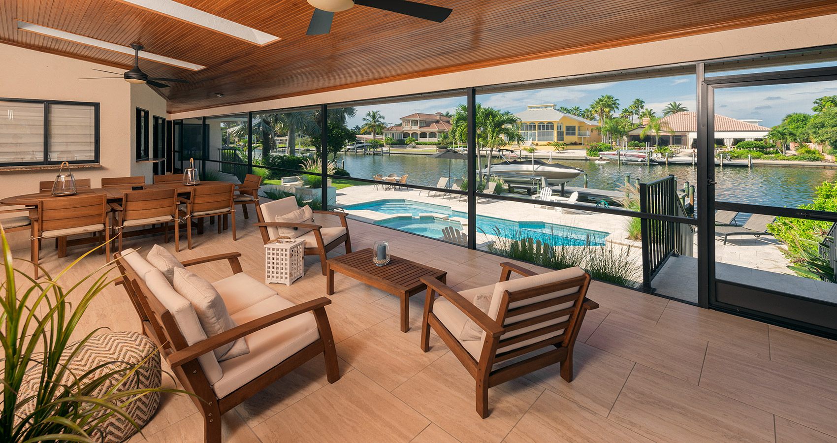One of our beautiful tropically-themed properties